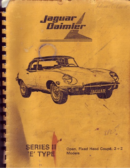 The Complete Jaguar Series 2 Parts Manual References