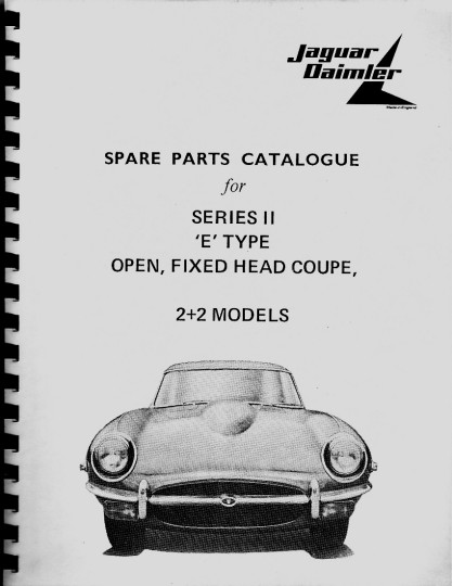 The Complete Jaguar Series 2 Parts Manual References